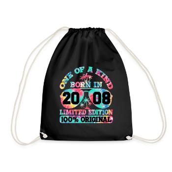 Unique Né en 2008 Édition Limitée - Sac de sport léger - noir - Devant