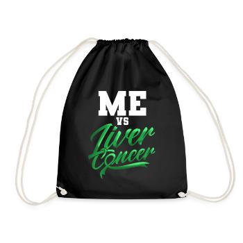 I contre le cancer du foie Cancer du foie - Sac de sport léger - noir - Devant