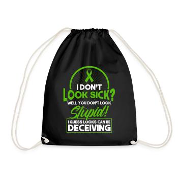 I don't see sick from liver cancer - Drawstring Bag - black - Front