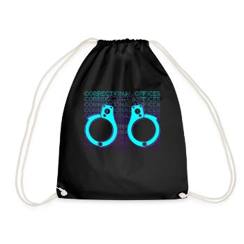 Correctional Officer Law Enforcement Agency Ges - Drawstring Bag - black - Front