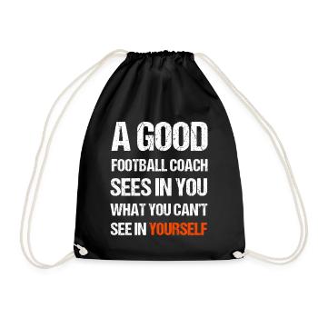 Ein guter Football Trainer - Turnbeutel - Schwarz - Vorne