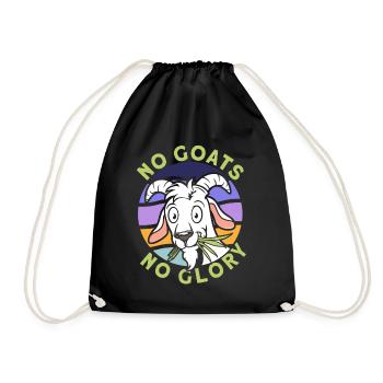 Vintage Retro Goat Breeder Goat Goat Lover - Drawstring Bag - black - Front