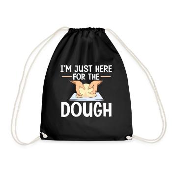 Je ne suis que pour la pâte ici | | chemise Baker - Sac de sport léger - noir - Devant