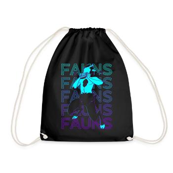 Faun Satyr Faun Ancient Greek Mythology Ret - Drawstring Bag - black - Front