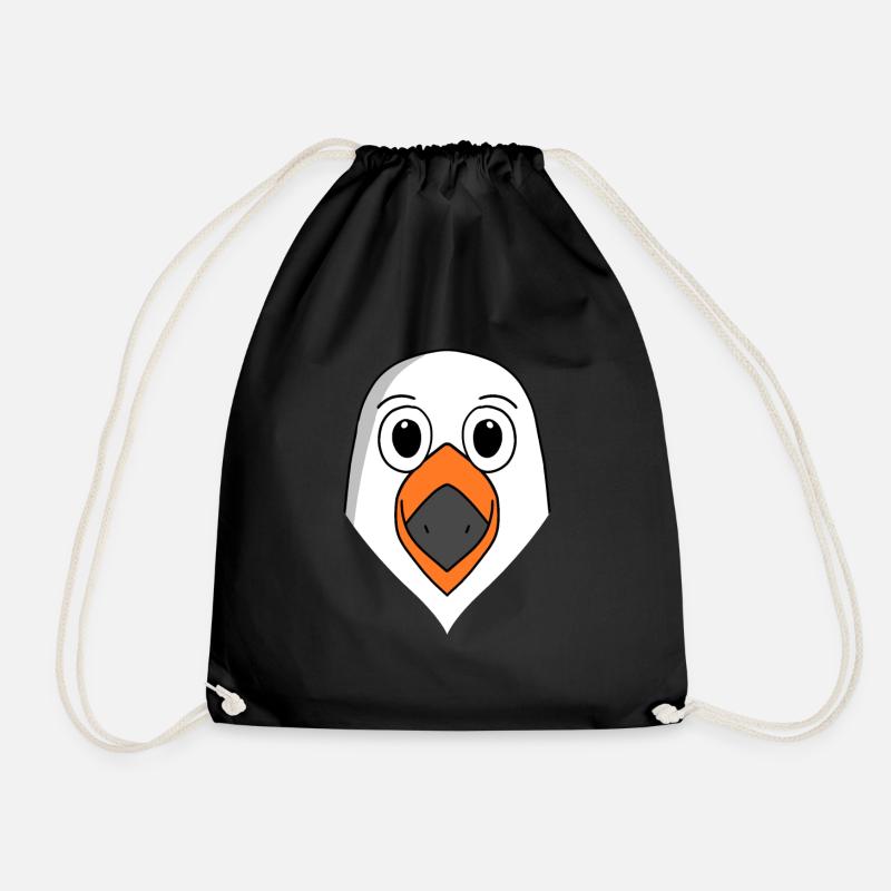 Möwe - Turnbeutel - Schwarz