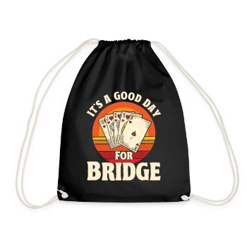 C’est une bonne journée pour Bridge - Sac de sport léger - noir - Devant