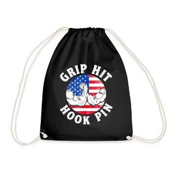 Grip Hit Hook Pin Arm Press - Sac de sport léger - noir - Devant