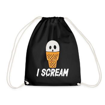 I Scream Sorbet Mochi Eis Am Stiel Eiscreme - Turnbeutel - Schwarz - Vorne