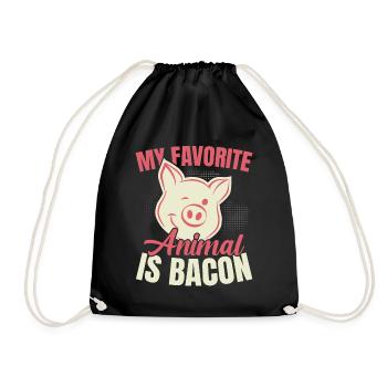 Mon animal préféré est l’amateur de viande de bacon Spec - Sac de sport léger - noir - Devant