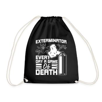 Combattants de vermine Chaque jour un jeu de mort - Sac de sport léger - noir - Devant