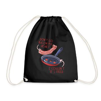 Amateurs de viande baconholique Mangeur de bacon Keto Keto Keto - Sac de sport léger - noir - Devant