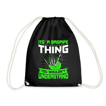 Es ist eine Dudelsack Sache - Turnbeutel - Schwarz - Vorne
