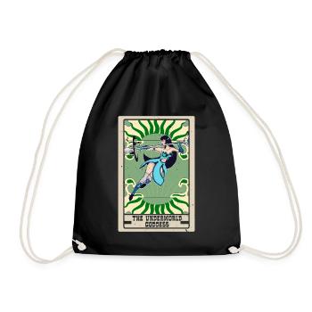 The Underworld Goddess Tarot Card Fortune Telling - Drawstring Bag - black - Front