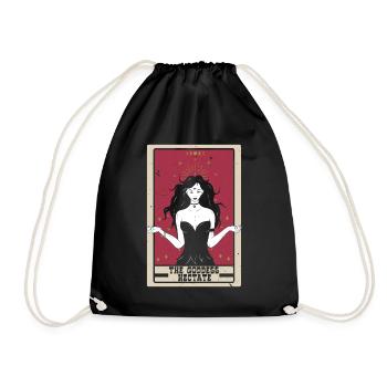 The Goddess Hectate Tarot Card Fortune Telling - Drawstring Bag - black - Front