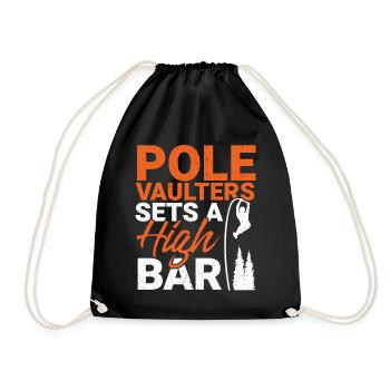 Le perchiste place la barre très haut au saut à la perche - Sac de sport léger - noir - Devant