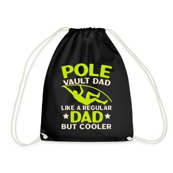 Saut à la perche Papa Saut à la perche Athlétisme - Sac de sport léger - noir - Devant