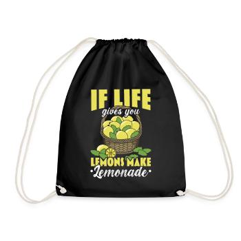 Quand la vie vous donne des citrons, faites de la limonade - Sac de sport léger - noir - Devant