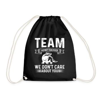 Drôle de blaireau de miel - Sac de sport léger - noir - Devant