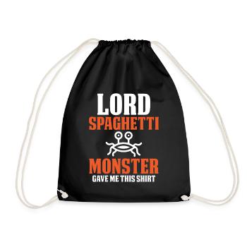 Le monstre spaghetti volant - Sac de sport léger - noir - Devant