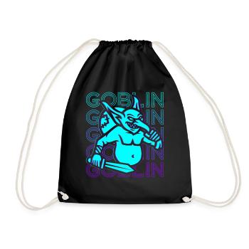 Kobold Hobgoblin Retro - Turnbeutel - Schwarz - Vorne