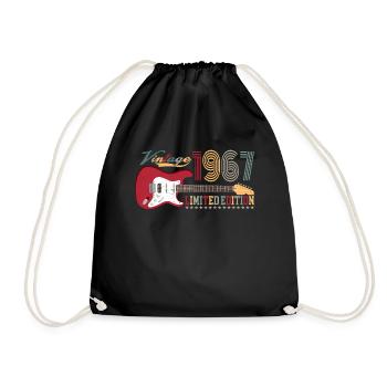 Vintage 1967 Limited Edition 55th birthday | - Drawstring Bag - black - Front