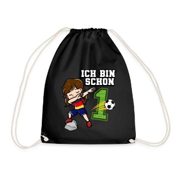 Football Girl J’ai déjà 1 anniversaire - Sac de sport léger - noir - Devant