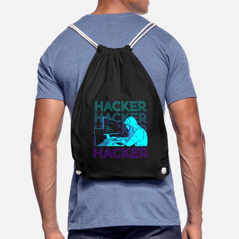 Hacker Hacking Hack Codage Programmation Rétro Sac de sport léger
