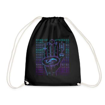 Hand of Mysteries Alchemy Alchemist - Drawstring Bag - black - Front