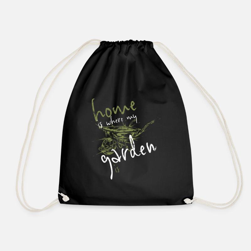 Gardener Garden - Drawstring Bag - black