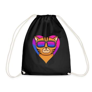 Cadeau bisexuel Bengal Cat Cat - Sac de sport léger - noir - Devant