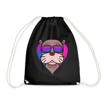 Cadeau bisexuel d’lion de mer - Sac de sport léger - noir - Devant