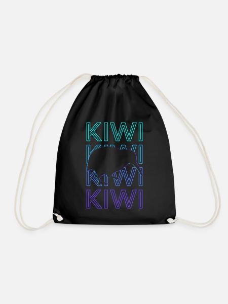 Kiwi Rétro - Sac de sport léger - noir