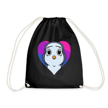 Bisexuell Pinguin Geschenk - Turnbeutel - Schwarz - Vorne