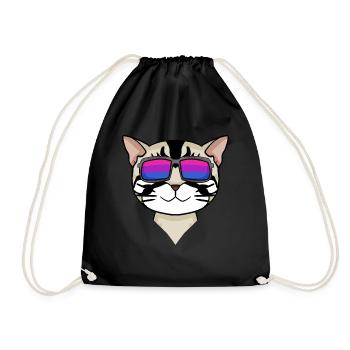 Cadeau bisexuel american shorthair cat - Sac de sport léger - noir - Devant
