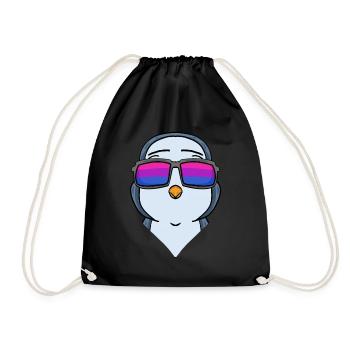 Bisexuell Pinguin Geschenk - Turnbeutel - Schwarz - Vorne
