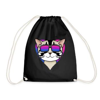 Cadeau bisexuel american shorthair cat - Sac de sport léger - noir - Devant