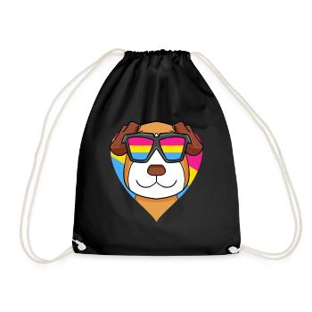 Cadeau pansexuel Jack Russell Terrier pour chien - Sac de sport léger - noir - Devant