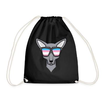 Transgender Transsexuell Sphynx Katze Geschenk - Turnbeutel - Schwarz - Vorne