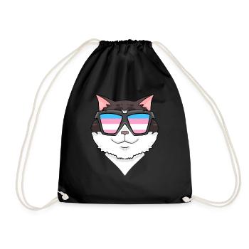 Transgenre Transsexuel Ragdoll Cat Gift - Sac de sport léger - noir - Devant