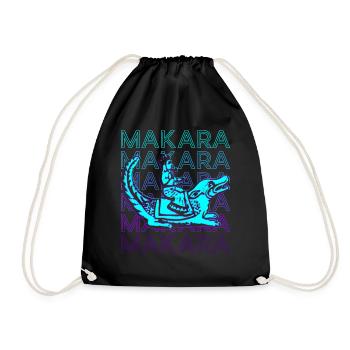 Makara Mythologie hindoue Ancienne rétro hindoue - Sac de sport léger - noir - Devant