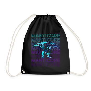 Mantikor Persische Mythologie Antike - Turnbeutel - Schwarz - Vorne