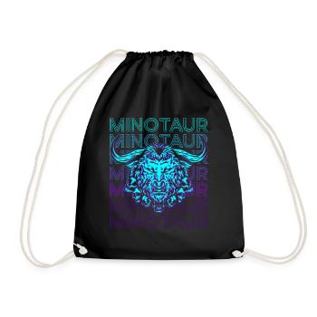 Minotaurus Griechische Mythologie Altgriechisch Re - Turnbeutel - Schwarz - Vorne