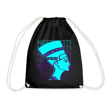 Néfertiti Reine Égyptienne Egypte Ancienne Rétro - Sac de sport léger - noir - Devant