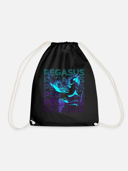Pégase Mythologie grecque Cheval ailé A - Sac de sport léger - noir