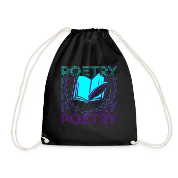 Poésie Poétique Poète Écrivain Auteur Ret - Sac de sport léger - noir - Devant