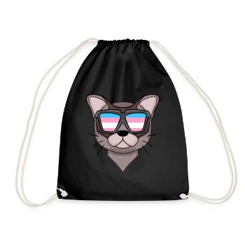 Transgenre Transsexuel Birmanie Chat Cadeau - Sac de sport léger - noir - Devant