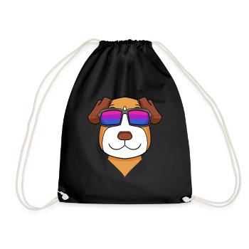 Cadeau bisexuel Jack Russell Terrier chien - Sac de sport léger - noir - Devant