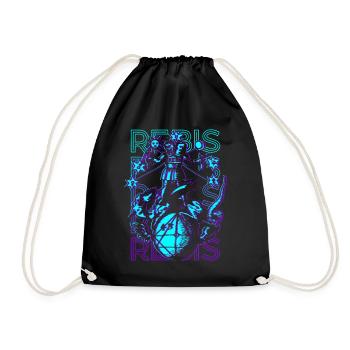 Rebis Alchemy Alchemist Magnum Opus Retro - Drawstring Bag - black - Front
