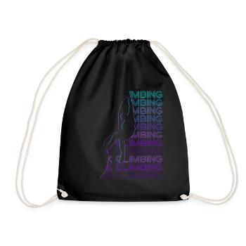 Escalade Rock Climber Rétro - Sac de sport léger - noir - Devant