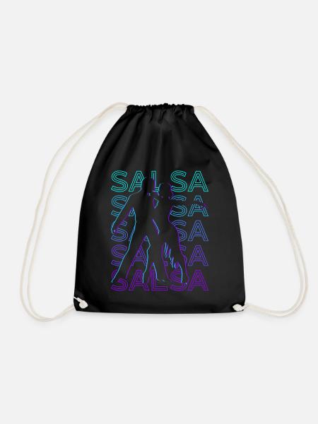 Salsa danse Salsa danse Salsa danseur Retro - Sac de sport léger - noir